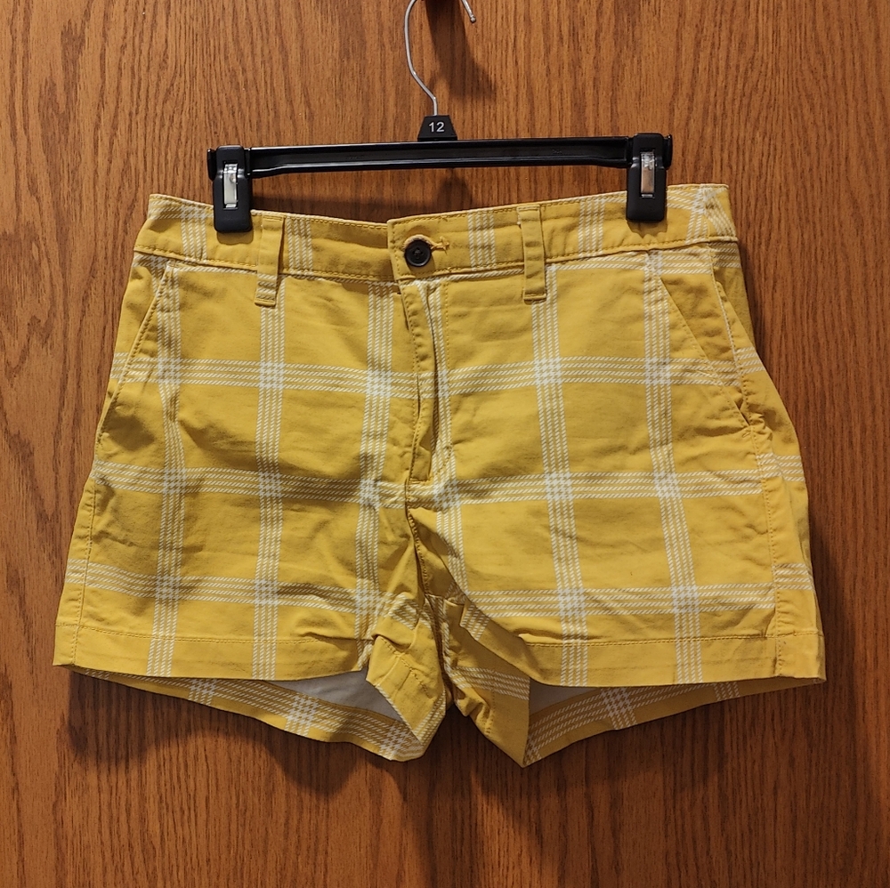 A New Day Yellow Plaid Shorts